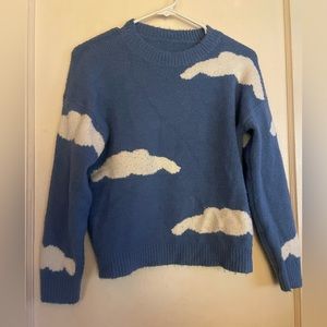 Vintage blue cloud sweater medium